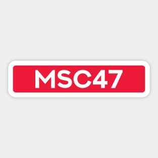 Mick Schumacher 47 - Driver Tag #3 Sticker